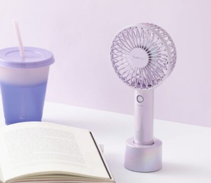夏の定番☀️ハンディファン🌬️プロパーモデルのオーロラパープル数量限定販売💜
