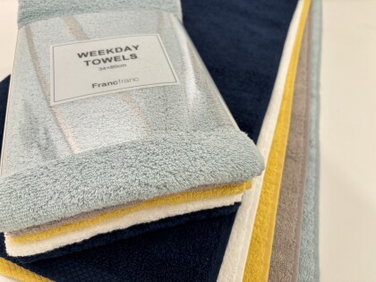 お得なSALE開催中🉐WEEKDAY TOWELS10%OFF🌈🫧