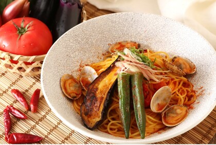 季節の恵みを味わう、夏の和パスタ。