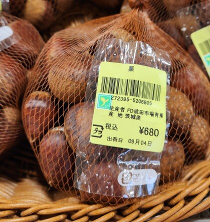 9月4日のおすすめ!今季初入荷🍂秋の味覚『栗』🌰