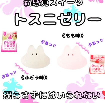 揺らして楽しい。トスニゼリー入荷しました。