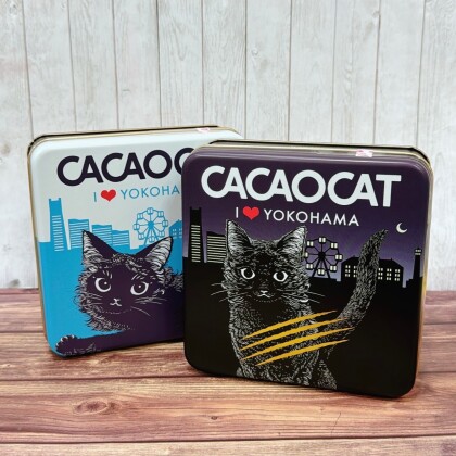 カカオキャットとコラボ！横浜バージョンの缶シリーズ