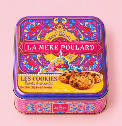期間限定‼️フランス🇫🇷モン・サン＝ミッシェルのラ・メール・プラール　ミティック缶（チョコチップクッキー）