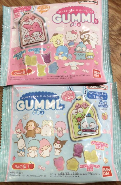 サンリオ🎀ぷっくりラバマスグミ3