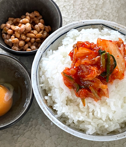 📢おすすめは旨辛キムチ🌶✖宮城野納豆✖なまたまグー!🥚(`・ω・´)b✨