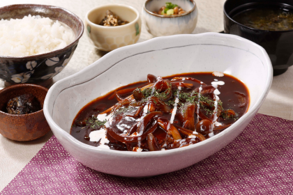 🥰身も心も温かくなる…越玄一斗の【黒毛和牛仕込み デミグラスーバーグ】😊✨