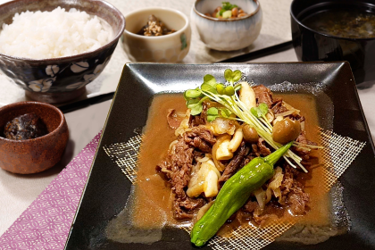 🐄国産牛でちょっぴり贅沢！越玄一斗の「国産牛焼肉炒め」でパワーアップ💪✨
