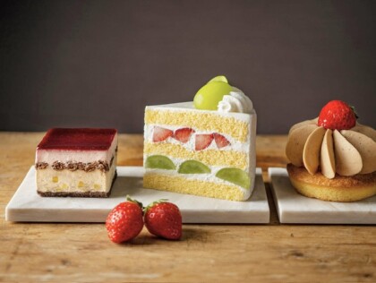 マスカットやマロンを使用した秋限定ケーキ🍰🍇🌰