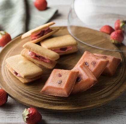 いちごのバターサンド🥯🍓