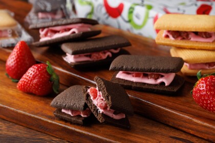 いちごのバターサンド🥯🍓