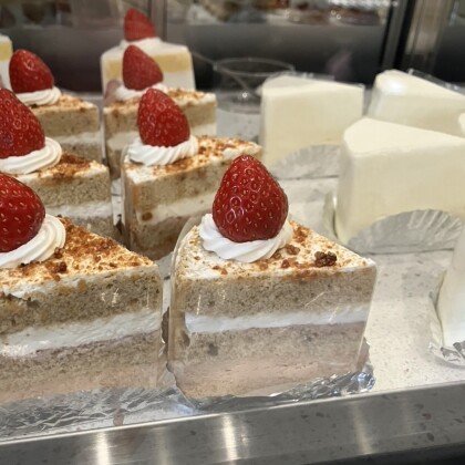 いちごとアールグレイのショートケーキ🍂☕️🤎