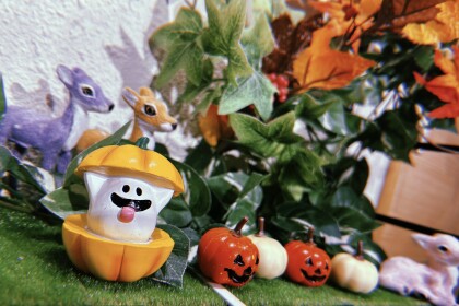 お店の飾り模様替え🎃