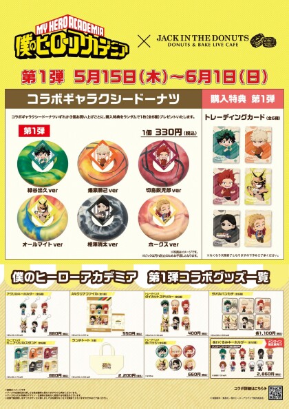 「僕のヒーローアカデミア」×ジャックインザドーナツ
