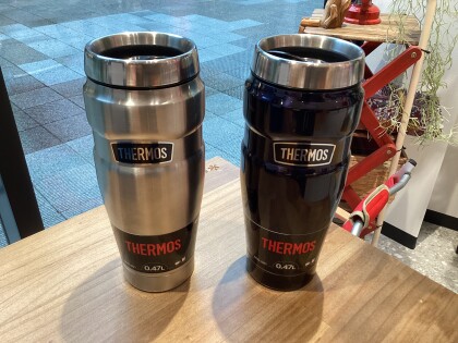 アウトドア仕様のタンブラー😊