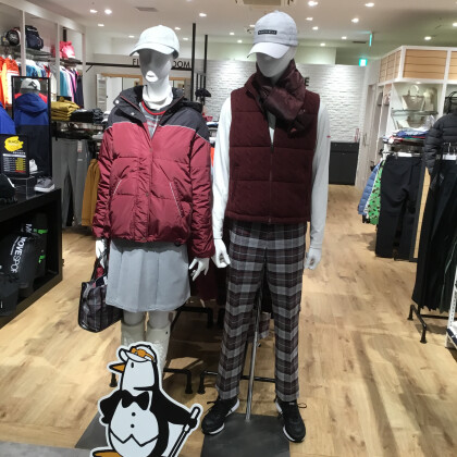 冬らしいチェックを使ったコーディネート！