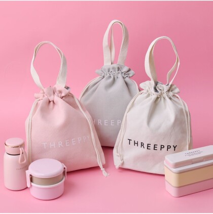 THREEPPY　ロゴランチバッグ