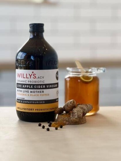 【Willy's ACV】エウレカレモン＆ターメリック・ オーガニックアップルサイダービネガー🍎