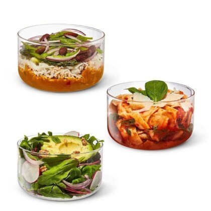 【電子レンジ可◎ 持ち運びに便利なガラス製ランチボウル】