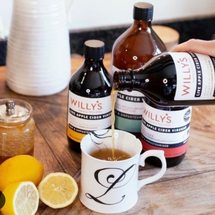 腸活・免疫力アップ・代謝アップに効果が期待できるリンゴ酢🍎