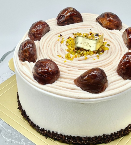 季節のマロンショートケーキ🌰